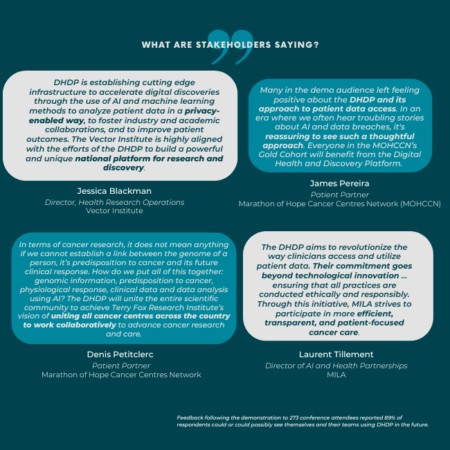 series of quotes from conference attendees